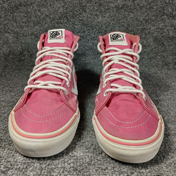 Vans Sk8-Hi Shoes Women 10 Pink Hello Kitty High Top Sneakers - Picture 2 of 7